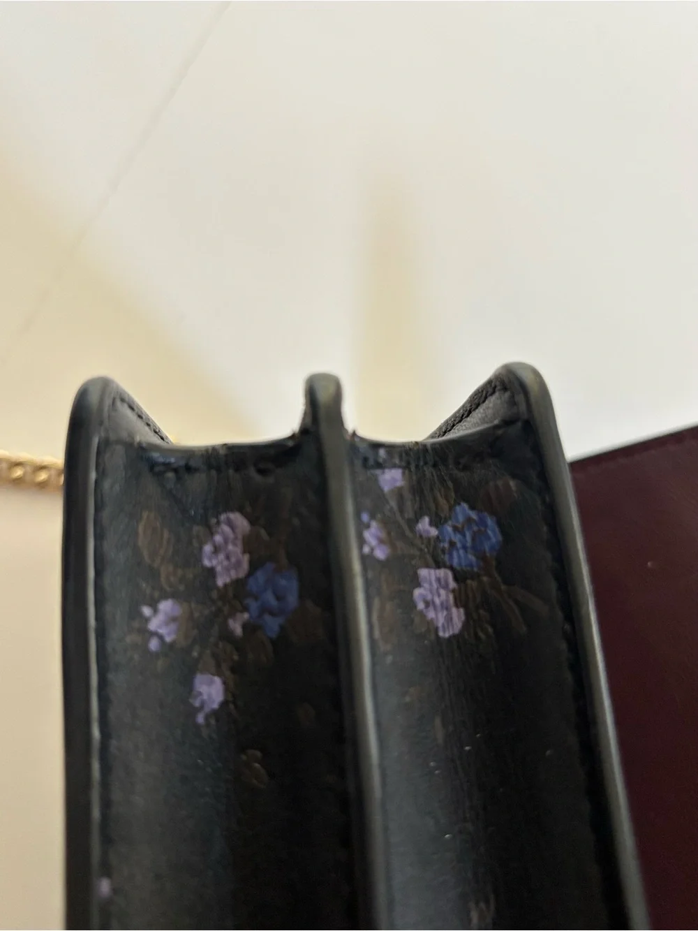 RARE Coach x Disney Dumbo Black Floral Leather Chain Crossbody